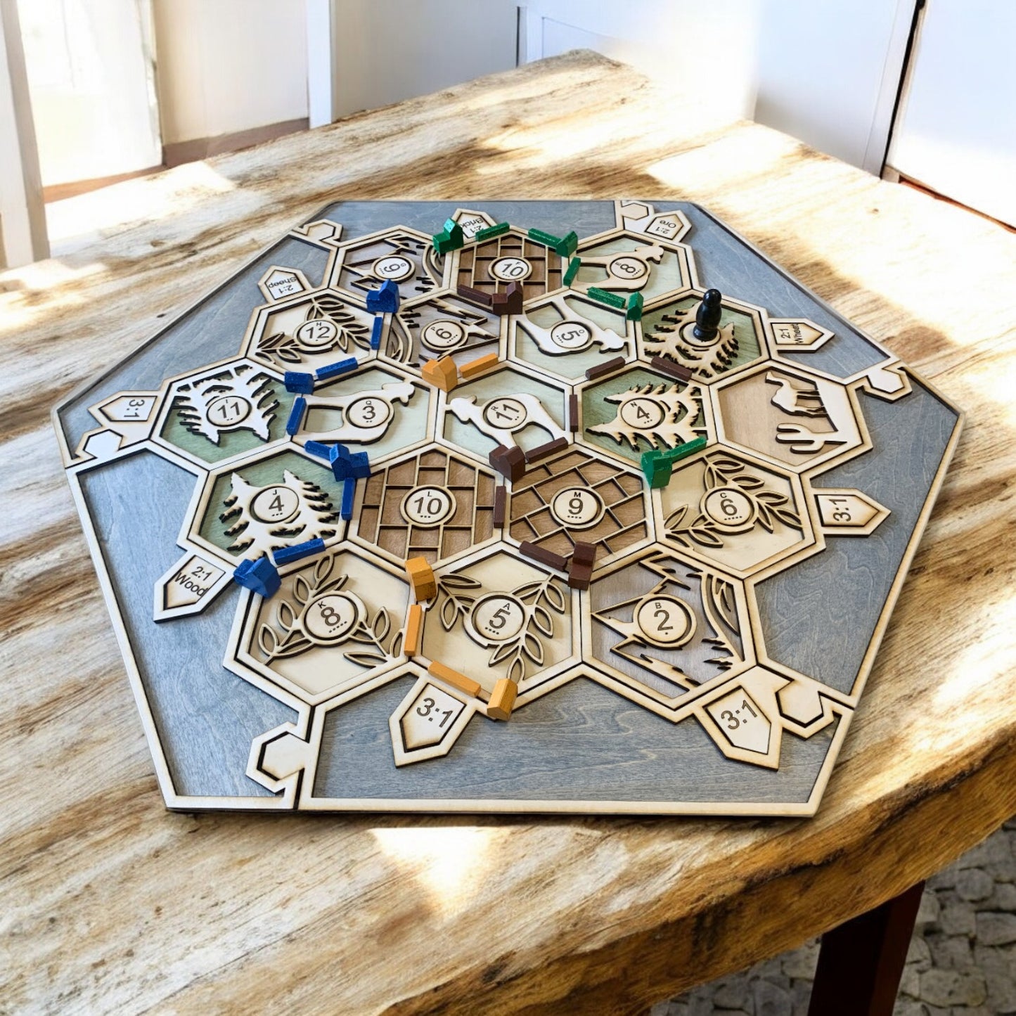 Artisan Settlers of Catan Inspired Board