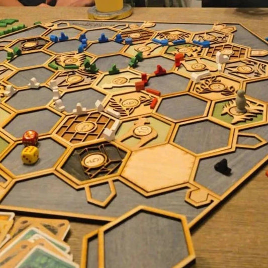 Artisan Settlers of Catan Inspired Board - SVG