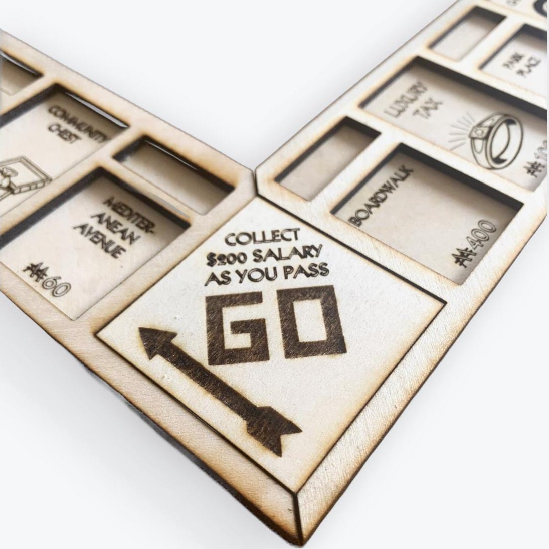 Rustic Monopoly Board - SVG