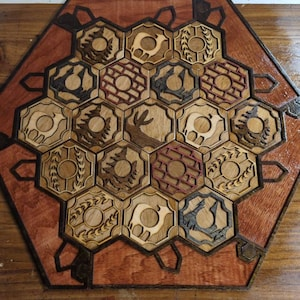 Artisan Settlers of Catan Inspired Board - SVG