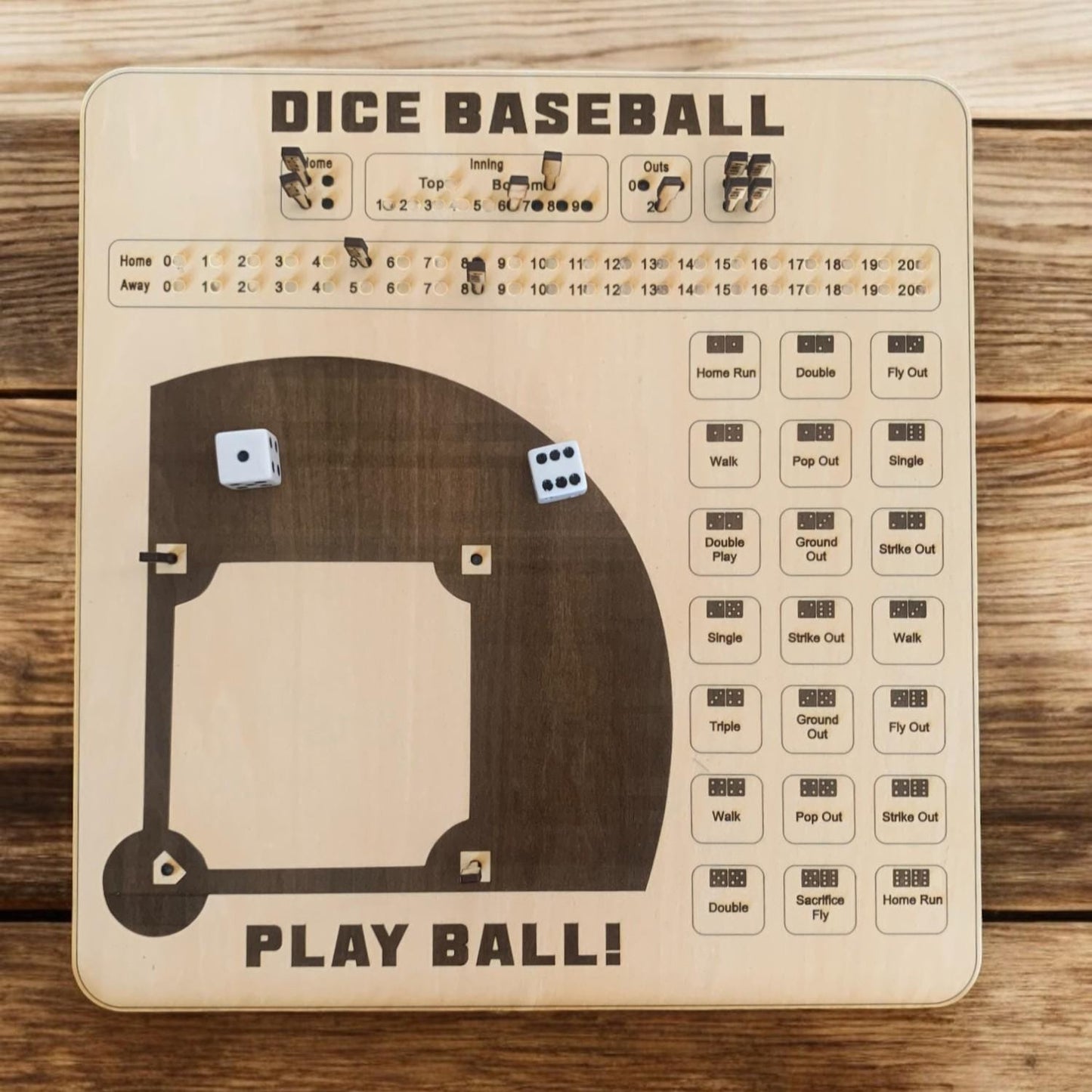 Dice Baseball - SVG