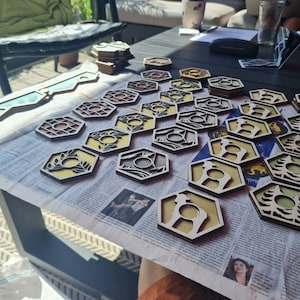 Artisan Settlers of Catan Inspired Board - SVG
