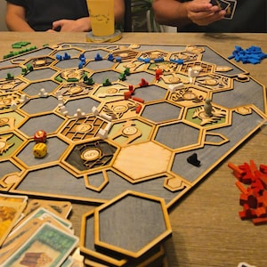 Artisan Settlers of Catan Inspired Board