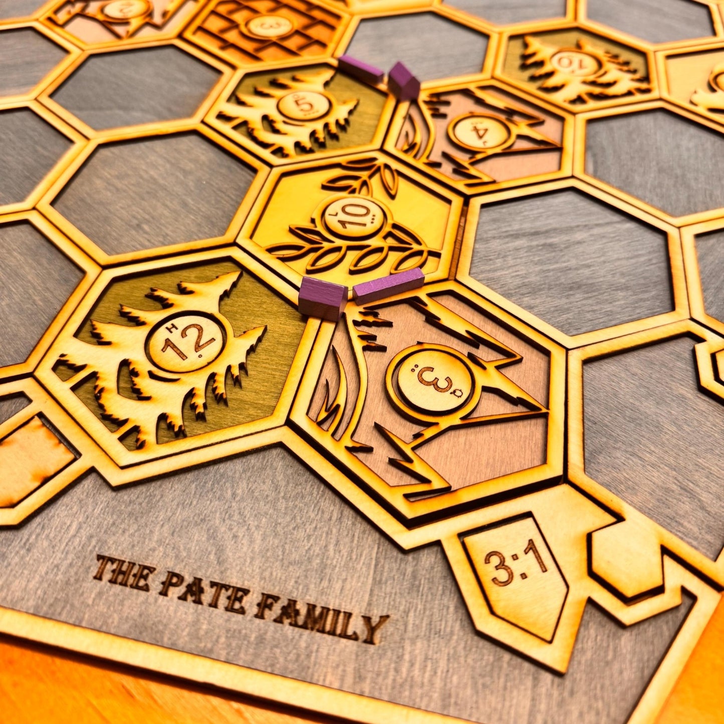 Artisan Settlers of Catan Inspired Board